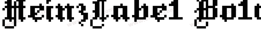 HeinzLabe1 Bo1d字体转换